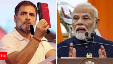 ‘Not even read’: Rahul Gandhi’s new ‘Constitution’ attack on Prime Minister Modi | India News – Times of India