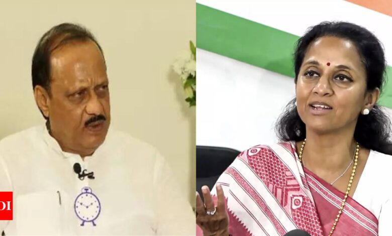 ‘One of them is my sister’: Ajit Pawar responds to BJP’s bitcoin scam charge against Supriya Sule | India News – Times of India