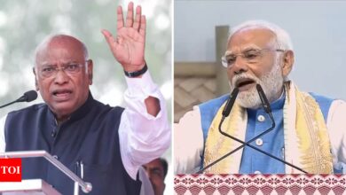 ‘Only concerned about saving his seat’: Mallikarjun Kharge targets PM Modi over Manipur unrest | India News – Times of India