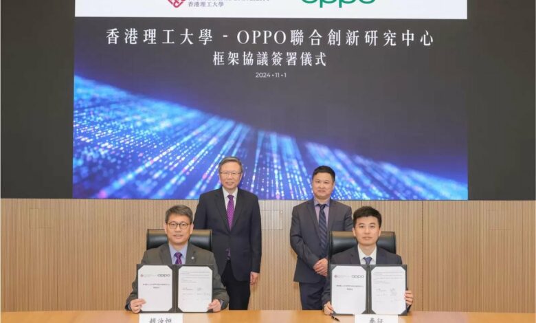 Oppo and PolyU will work together to develop AI imaging technology