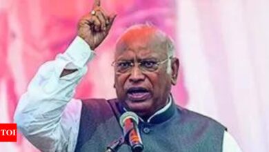 ‘PM Modi believes in buying MLAs like goats and toppling governments’: Kharge steps up attack on BJP | India News – Times of India