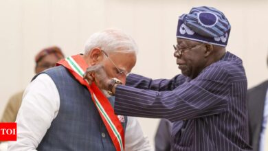 PM Modi receives Nigeria’s second highest award – Times of India