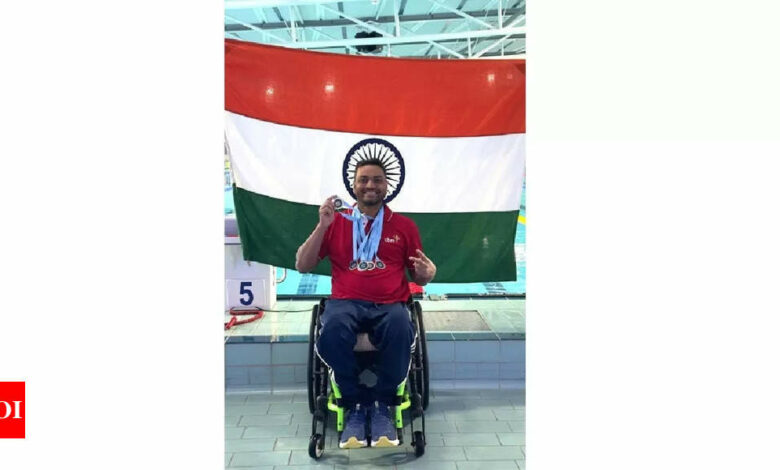 Para swimmer Shams Aalam sets world record at 14th National Takshila Open Water Swimming Competition 2024 | India News – Times of India