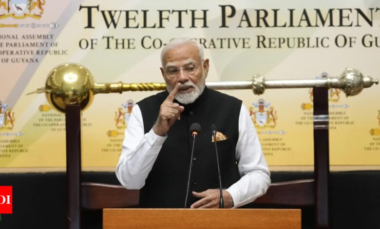 Prime Minister Modi at Guyana House: India has renounced expansionism | India News – Times of India