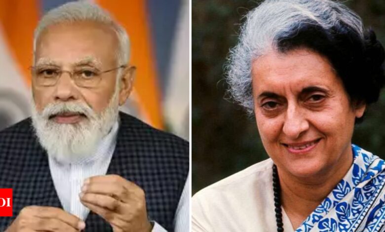 Prime Minister Modi pays tribute to Indira Gandhi on her 107th birth anniversary – Times of India