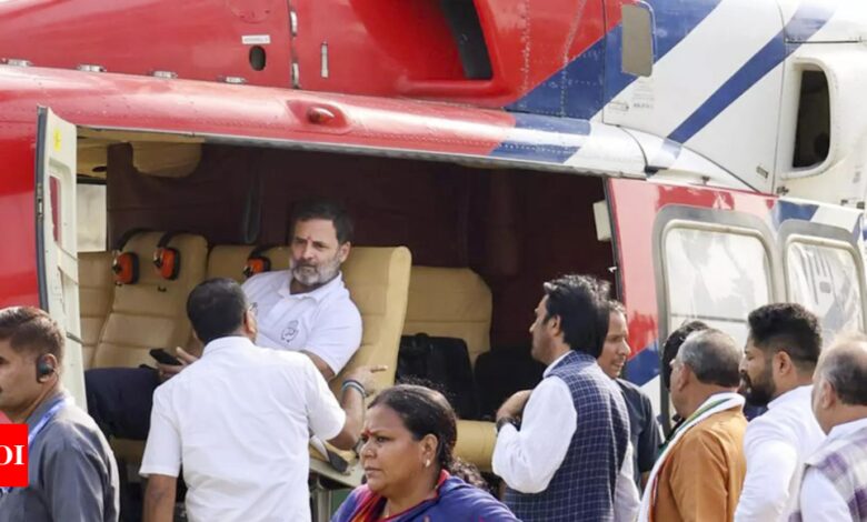 ‘Prime Minister Modi’s campaign cannot be given priority’: Congress writes to EC over delay of Rahul’s helicopter | India News – Times of India