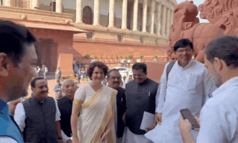 ‘Proud brother’: Rahul Gandhi captures a special moment as Priyanka Gandhi Vadra enters Parliament; watch video | India News – Times of India