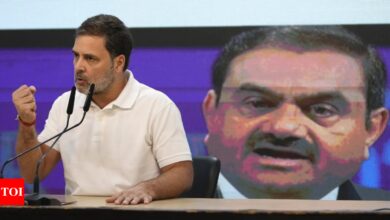 Rahul Gandhi: Adani should be in jail, but government is protecting him | India News – Times of India