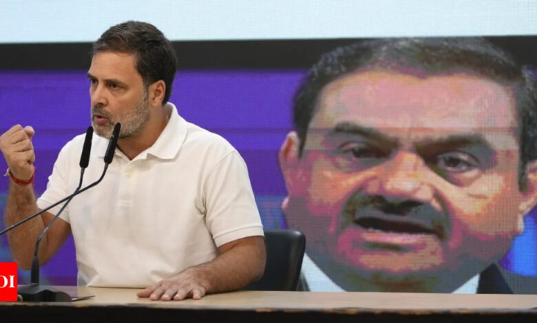 Rahul Gandhi: Adani should be in jail, but government is protecting him | India News – Times of India