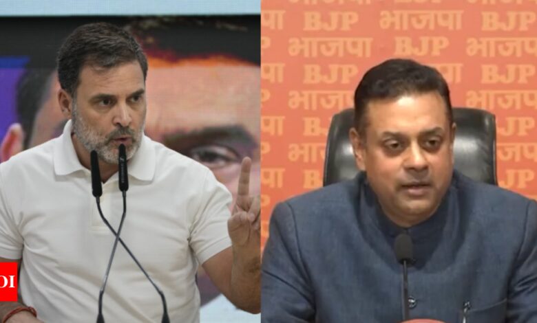 Rahul Gandhi blames ‘Adani power, Modi power’ after power outage at presser; BJP’s ‘Jairam Ramesh’ jab | India News – Times of India