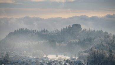 Research shows that industrial aerosols can cause local snowfall through freezing clouds