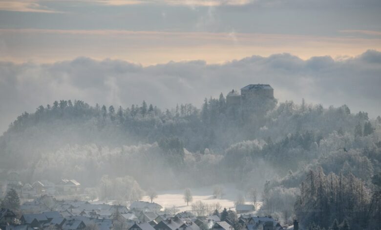 Research shows that industrial aerosols can cause local snowfall through freezing clouds