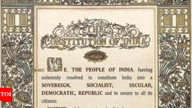 SC rejects pleas against words ‘socialist’ and ‘secular’ in preamble of Constitution | India News – Times of India