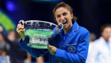 Sara Errani serves up another tantalizing moment of tennis for Italy at the Billie Jean King Cup