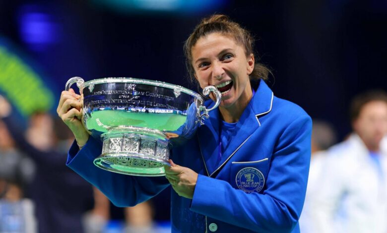 Sara Errani serves up another tantalizing moment of tennis for Italy at the Billie Jean King Cup