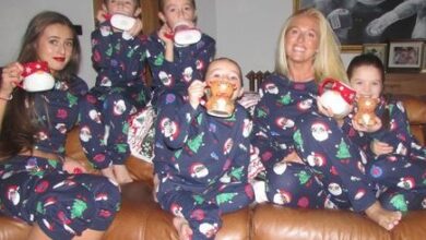 Savvy mum-of-7 Paris Fury packs £5 Primark PJs for a Christmas shoot with her kids