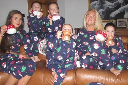 Savvy mum-of-7 Paris Fury packs £5 Primark PJs for a Christmas shoot with her kids