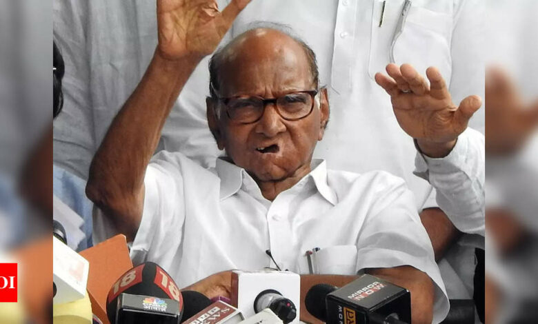 Sharad Pawar criticizes Maharashtra government over NCP split and farmers’ policies, urges defeat of ‘bullying’ leaders | India News – Times of India