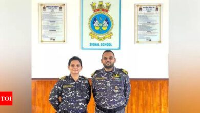 Sister and brother command warships in the Indian Navy for the first time | India News – Times of India