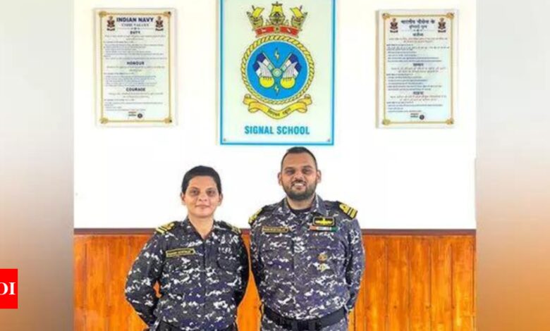 Sister and brother command warships in the Indian Navy for the first time | India News – Times of India