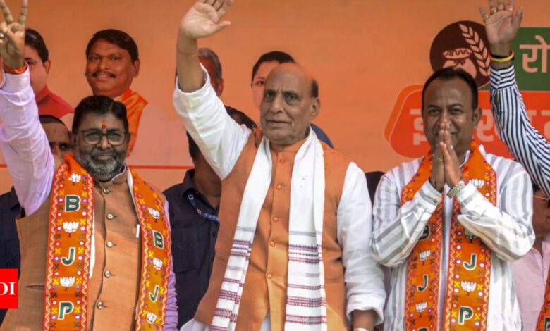 Soren’s NDA government has a powerful missile: Rajnath Singh – Times of India