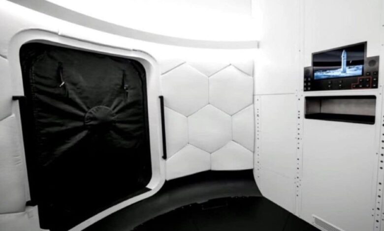 SpaceX unveils futuristic crew cabins for Artemis III moon mission