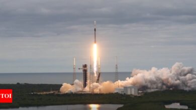 SpaceX’s Falcon-9 takes off with India’s Gsat-20 | India News – Times of India