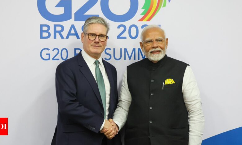 Stalled free trade talks between India and Britain to resume in 2025: British Prime Minister Starmer | India News – Times of India