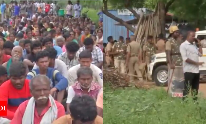 Tamil Nadu airport expansion: Madurai villagers protest against land acquisition, more than 1,000 police deployed – Times of India