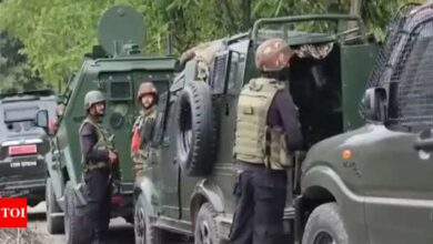 Terrorists attack search team in Kashmir, 8th gun battle in November | India News – Times of India