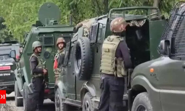 Terrorists attack search team in Kashmir, 8th gun battle in November | India News – Times of India