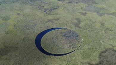 The perfect circular shape of El Ojo Island was due to this phenomenon