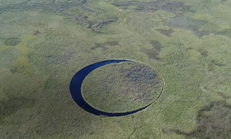 The perfect circular shape of El Ojo Island was due to this phenomenon