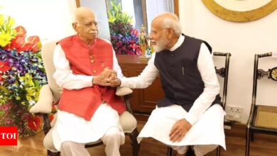 ‘This year is even more special’: PM Modi extends birthday wishes to LK Advani | India News – Times of India