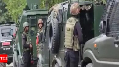 Two terrorists killed during encounter with security forces in J&K’s Baramulla | India News – Times of India