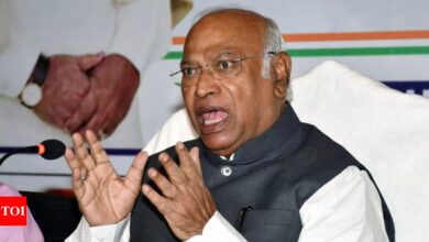 Under BJP, Manipur is neither ‘ek’ nor ‘safe’: Mallikarjun Kharge – Times of India