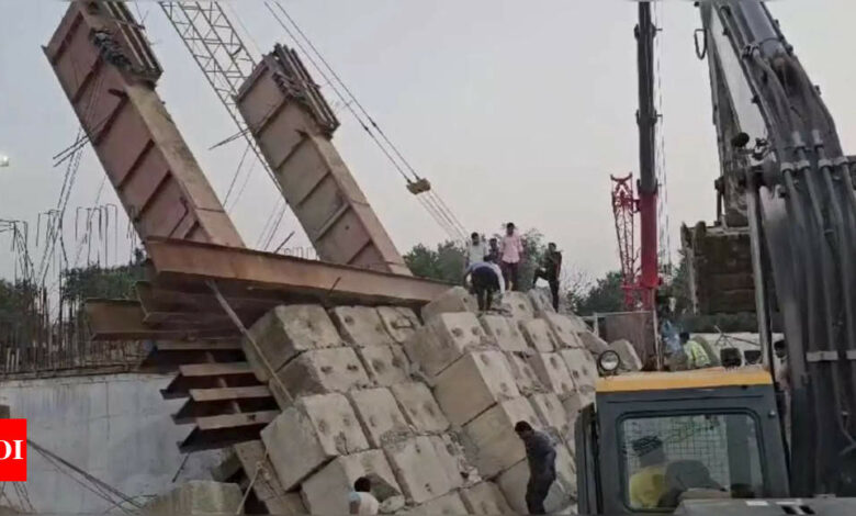 Under-construction high-speed train bridge collapses in Gujarat’s Anand, leaving one worker dead | India News – Times of India