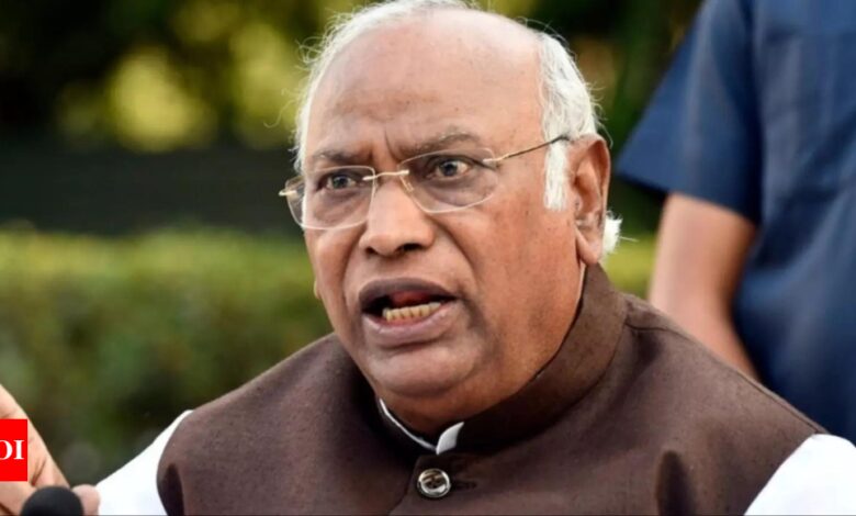 Violence in Manipur: Mallikarjun Kharge urges President Murmu to ‘intervene immediately to protect lives’ | India News – Times of India