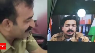 Watch: Fraudster posing as Mumbai police officer calls real police officer | India News – Times of India