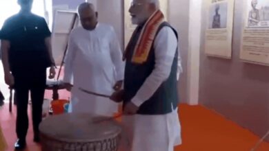 Watch: PM Modi kickstarts Birsa Munda’s birth anniversary celebrations by playing dhol in Bihar | India News – Times of India