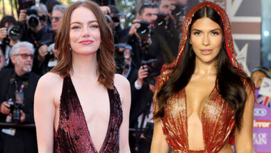 Why celebs like Emma Stone and Zoe Saldana are going crazy for the plunging dress