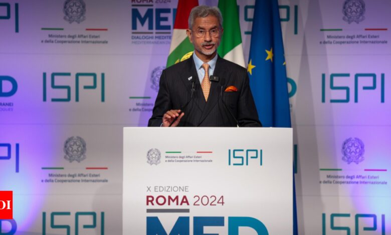 ‘World is experiencing severe stress’: Jaishankar condemns ‘terrorism and hostage-taking’ in Israel-Hamas war | India News – Times of India