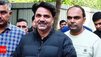 AAP MLA Naresh Balyan’s police custody extended by one day in extortion case | India News – Times of India