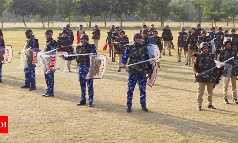 Ahead of Delhi Booch, Police train riot control forces and conduct mock exercise – Times of India