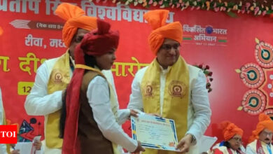 Awadhesh Pratap Singh University holds 12th convocation ceremony, 57 students receive gold medal | India News – Times of India