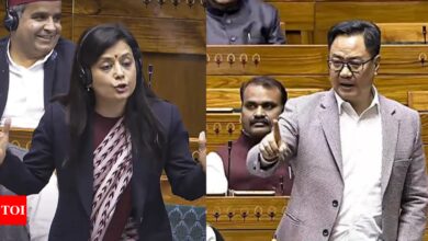 ‘Continuous sexual harassment and intimidation’: Mahua Moitra accuses Kiren Rijiju of ‘openly threatening’ her in Lok Sabha | India News – Times of India