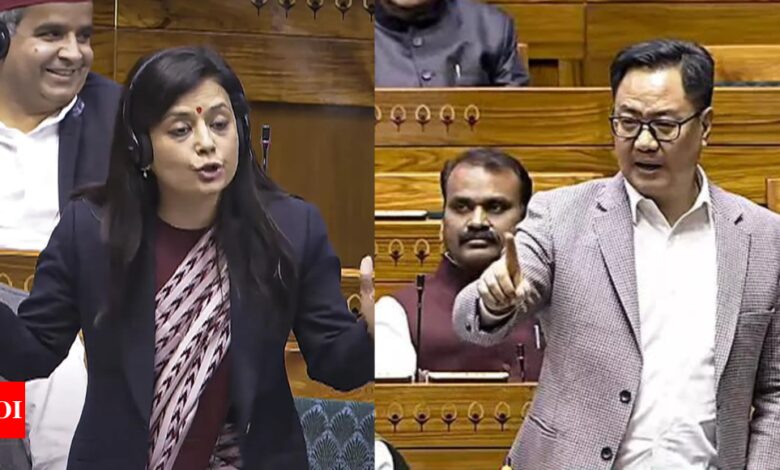 ‘Continuous sexual harassment and intimidation’: Mahua Moitra accuses Kiren Rijiju of ‘openly threatening’ her in Lok Sabha | India News – Times of India