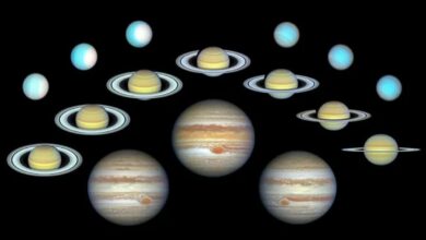 Hubble’s 10-year journey reveals changes on Jupiter, Saturn, Uranus and Neptune.