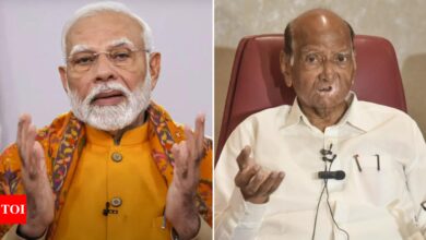 ‘Pray for a long, healthy life’: PM Modi wishes NCP chief Sharad Pawar on his 84th birthday | India News – Times of India