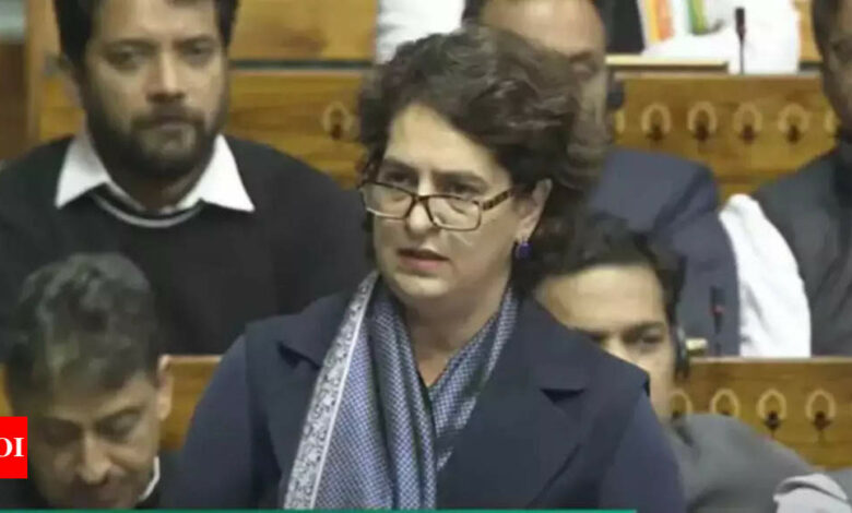 Priyanka Gandhi Vadra’s maiden speech in Lok Sabha: Top Quotes | India News – Times of India